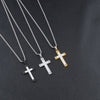 Wholesale Pendant Necklace Titanium Steel Geometric Electroplated Welded Twocolor Simple Unisex