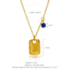 Wholesale Pendant Necklace Titanium Steel Geometric French Retro Electroplating O Chain For Women