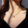 Wholesale Pendant Necklace 316L Stainless Steel Heart Shape Electroplating Simple Style For Women