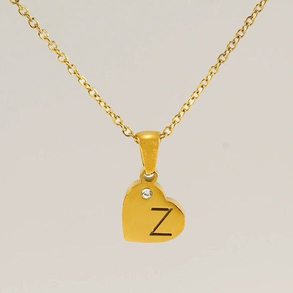 Wholesale Pendant Necklace Titanium Steel Stainless Steel With Letters Numbers Text Pattern 18K Gold Plated