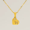 Wholesale Pendant Necklace Titanium Steel Stainless Steel With Letters Numbers Text Pattern 18K Gold Plated