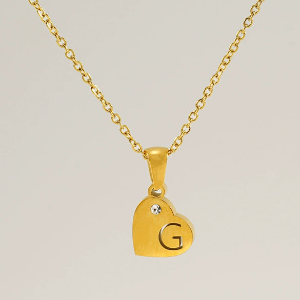 Wholesale Pendant Necklace Titanium Steel Stainless Steel With Letters Numbers Text Pattern 18K Gold Plated