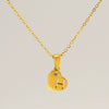 Wholesale Pendant Necklace Titanium Steel Stainless Steel With Letters Numbers Text Pattern 18K Gold Plated