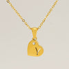 Wholesale Pendant Necklace Titanium Steel Stainless Steel With Letters Numbers Text Pattern 18K Gold Plated
