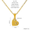 Wholesale Pendant Necklace Titanium Steel Stainless Steel With Letters Numbers Text Pattern 18K Gold Plated