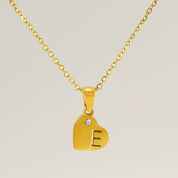 Wholesale Pendant Necklace Titanium Steel Stainless Steel With Letters Numbers Text Pattern 18K Gold Plated