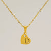 Wholesale Pendant Necklace Titanium Steel Stainless Steel With Letters Numbers Text Pattern 18K Gold Plated