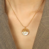 Wholesale Pendant Necklace 316L Stainless Steel Star Pattern 18K Gold Plated For Women