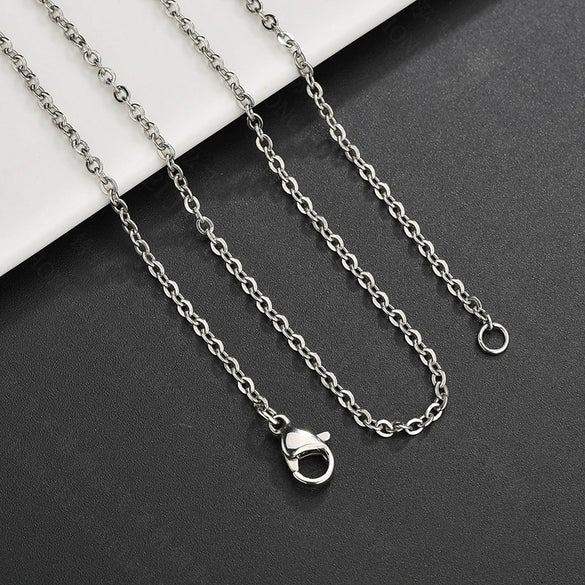 Wholesale Pendant Necklace With O Chain Stainless Steel Titanium Steel Geometric Electroplated