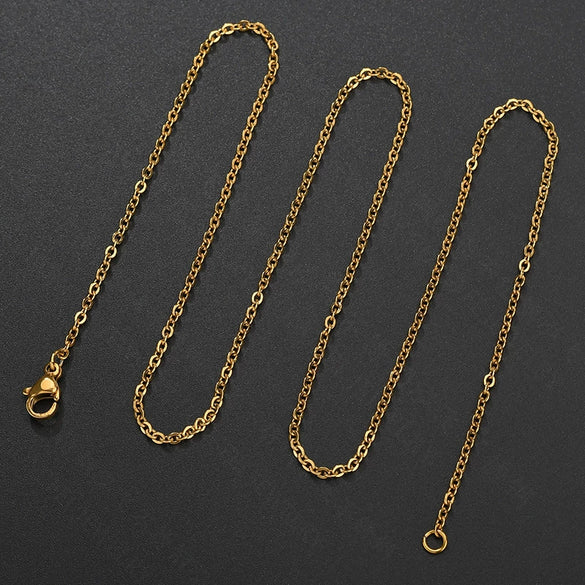 Wholesale Pendant Necklace With O Chain Stainless Steel Titanium Steel Geometric Electroplated