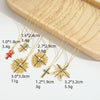 Wholesale Pendant Necklace Women Starfish Shape Copper Mixed Gemstone Setting Geometric Pattern Electroplating