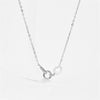 Wholesale Pendant Necklace Women's S925 Sterling Silver Pearl Geometric Electroplated Platinum 18K Gold Style