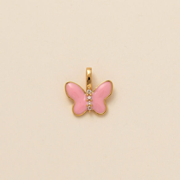 Wholesale Pendant Necklace Women's Vintage Copper Flower Cross Butterfly Love Pendant With O Chain Electroplating