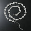 Wholesale Pendant Necklace Zinc Alloy Hiphop Geometric Diamondencrusted Bone Style