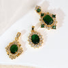 Wholesale Pendant Retro Geometric Style Copper Zircon Electroplated