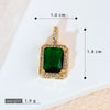 Wholesale Pendant Retro Geometric Style Copper Zircon Electroplated