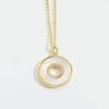 Wholesale Pendant Ring Copper Motherofpearl Inlaid Zircon Animal Shape Electroplating Design Unisex