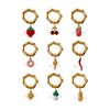 Wholesale Pendant Ring 316L Stainless Steel Gold Plated Geometric Women Old Money Style
