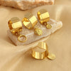 Wholesale Pendant Ring Stainless Steel Heart Geometric Electroplating Design