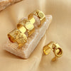 Wholesale Pendant Ring Stainless Steel Heart Geometric Electroplating Design