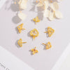 Wholesale Pendant S925 Silver Goldplated Ancient Craft Triangle Pattern Hollow Pearl Buckle Hetian Jade