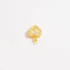 Wholesale Pendant S925 Silver Goldplated Ancient Craft Triangle Pattern Hollow Pearl Buckle Hetian Jade
