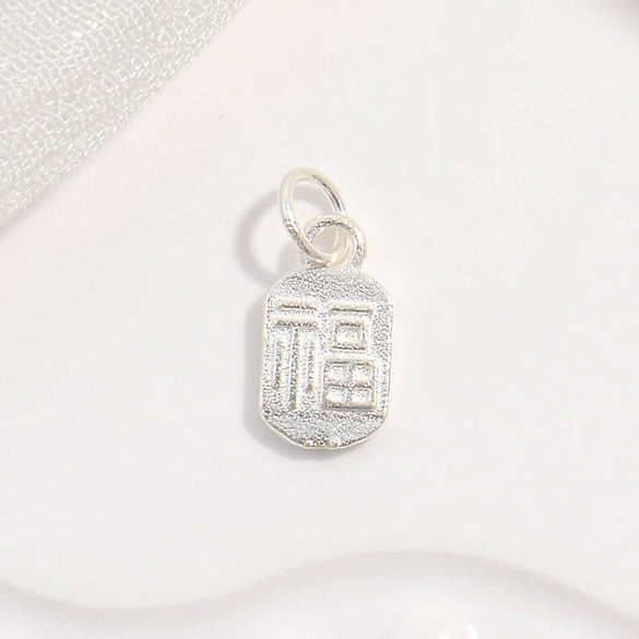 Wholesale Pendant S925 Sterling Silver Geometric Retro Style Electroplated