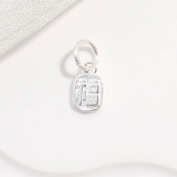Wholesale Pendant S925 Sterling Silver Geometric Retro Style Electroplated
