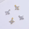 Wholesale Pendant S925 Sterling Silver Zirconia Fourleaf Clover Light Luxury Design