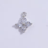 Wholesale Pendant S925 Sterling Silver Zirconia Fourleaf Clover Light Luxury Design