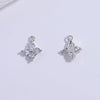 Wholesale Pendant S925 Sterling Silver Zirconia Fourleaf Clover Light Luxury Design