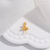 Wholesale Pendant Silver 925 Sterling Silver Minimalist Trumpet Shape Zirconia Inlaid Insect Big Hat Design