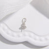 Wholesale Pendant Silver 925 Sterling Silver Minimalist Trumpet Shape Zirconia Inlaid Insect Big Hat Design
