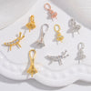 Wholesale Pendant Silver 925 Sterling Silver Minimalist Trumpet Shape Zirconia Inlaid Insect Big Hat Design