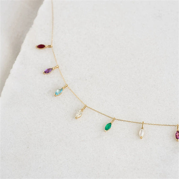 Wholesale Pendant Stainless Steel Drop Shape Geometric Diamond Zircon Inlay Electroplating