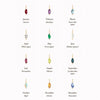 Wholesale Pendant Stainless Steel Drop Shape Geometric Diamond Zircon Inlay Electroplating