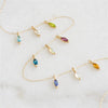 Wholesale Pendant Stainless Steel Drop Shape Geometric Diamond Zircon Inlay Electroplating