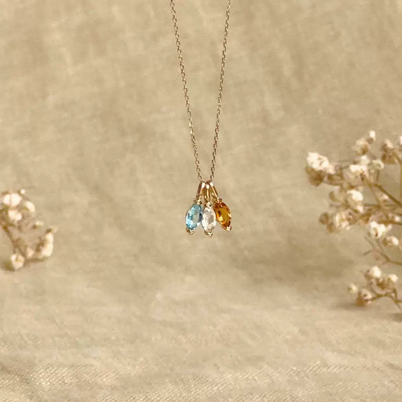 Wholesale Pendant Stainless Steel Drop Shape Geometric Diamond Zircon Inlay Electroplating
