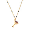 Wholesale Pendant Stainless Steel Elephant Mushroom Bead Chain Geometric Style Vacuum Plated 18K Gold Color