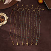 Wholesale Pendant Stainless Steel Elephant Mushroom Bead Chain Geometric Style Vacuum Plated 18K Gold Color