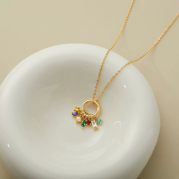 Wholesale Pendant Stainless Steel Geometric Dropshaped Electroplated With Diamond Zircon