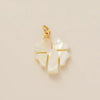 Wholesale Pendant Stainless Steel Geometric Flower Fish Style Furnace Vacuum Plated 18K Gold Color