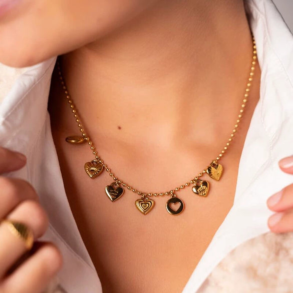 Wholesale Pendant Stainless Steel Geometric Vacuum Plated 18K Gold Color