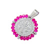 Wholesale Pendant Stainless Steel Inlaid Zircon Geometric Style