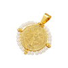 Wholesale Pendant Stainless Steel Inlaid Zircon Geometric Style