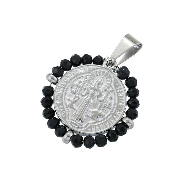 Wholesale Pendant Stainless Steel Inlaid Zircon Geometric Style