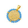 Wholesale Pendant Stainless Steel Inlaid Zircon Geometric Style