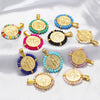 Wholesale Pendant Stainless Steel Inlaid Zircon Geometric Style