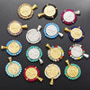 Wholesale Pendant Stainless Steel Inlaid Zircon Geometric Style