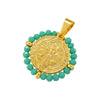 Wholesale Pendant Stainless Steel Inlaid Zircon Geometric Style